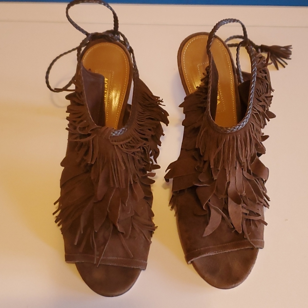Aquazzura  Pocahontas Dark chocolate Sandals